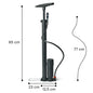  Fahrradpumpe Alle Ventile Sport Luftpumpe Standpumpe Manometer Standluftpumpe