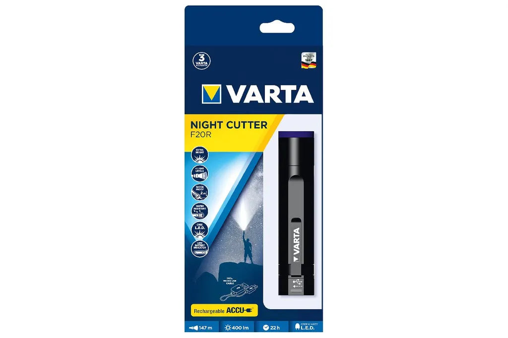  Varta Night Cutter F20R Wiederaufladbar 400 Lumen
