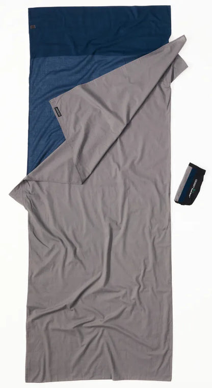  COCOON TravelSheet Baumwolle - Hüttenschlafsack, Farbe Cocoon:tuareg / Elephant Grey