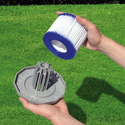  Bestway LAY-Z-SPA Xtras Filterkartusche Gr. VI 10,6 X 8,0 Cm, Doppelpack