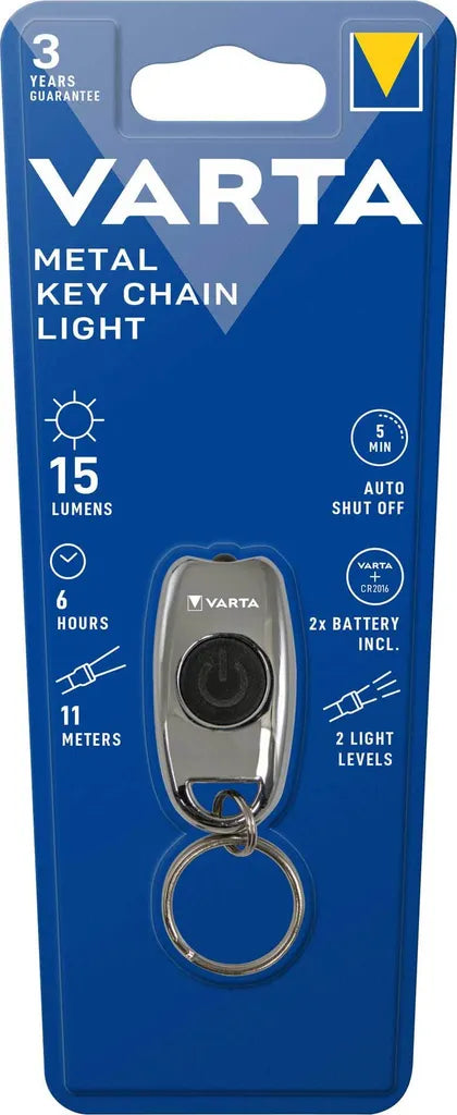  Varta LED Metal Key Chain BLI1 Inkl.2xCR2016