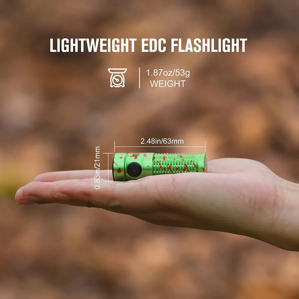  OLIGHT Baton 3 LED Aufladbare Kaltweiße Taschenlampe Mit 1200 Lumen Und 166 Meter Leuchtweite, 6 Lichtmodi Mit Timing Funktion Wasserdicht IPX8