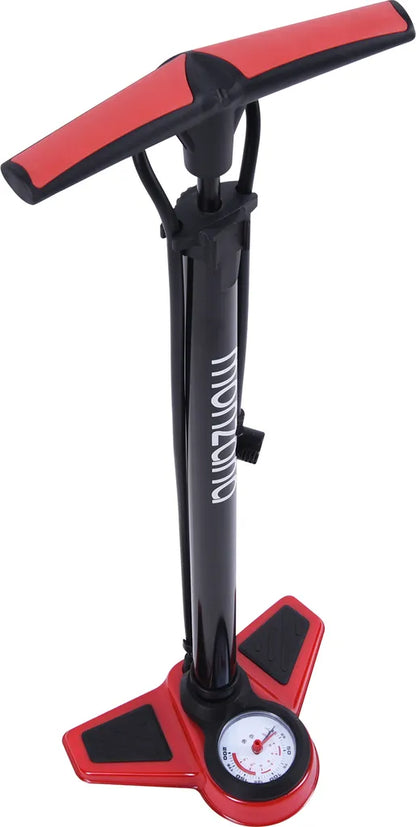  Monzana Standluftpumpe Inkl 3 Zusatzadapter 60/100 Cm Schlauch Luftpumpe Bis 7 Bar Für Fahrrad Auto Luftmatratze Motorrad , Model:12 Bar