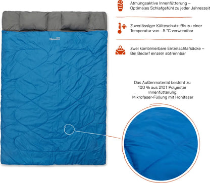  Where Tomorrow Komfortabler Doppel-Schlafsack