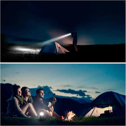  Solar-Camping-Handlicht, Tragbar, Superhelle LED-Taschenlampe, 30-35 Stunden Laufzeit, USB-Ladegerät, Powerbank, Elektronisches Licht, Outdoor, Wandern, Lesen, Notfall