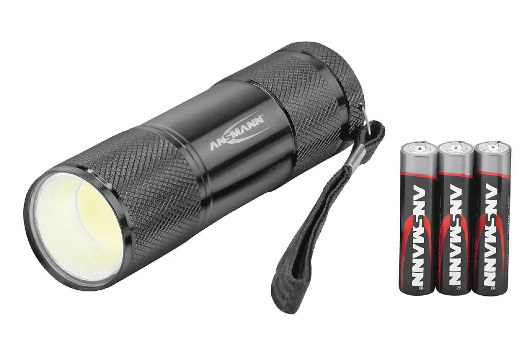  ANSMANN LED-Taschenlampe "ACTION COB LED" Mit Batterien