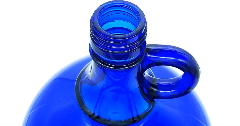  4er-Set Glasballon Aus Blauglas 2 Liter Inkl. Schraubverschluss