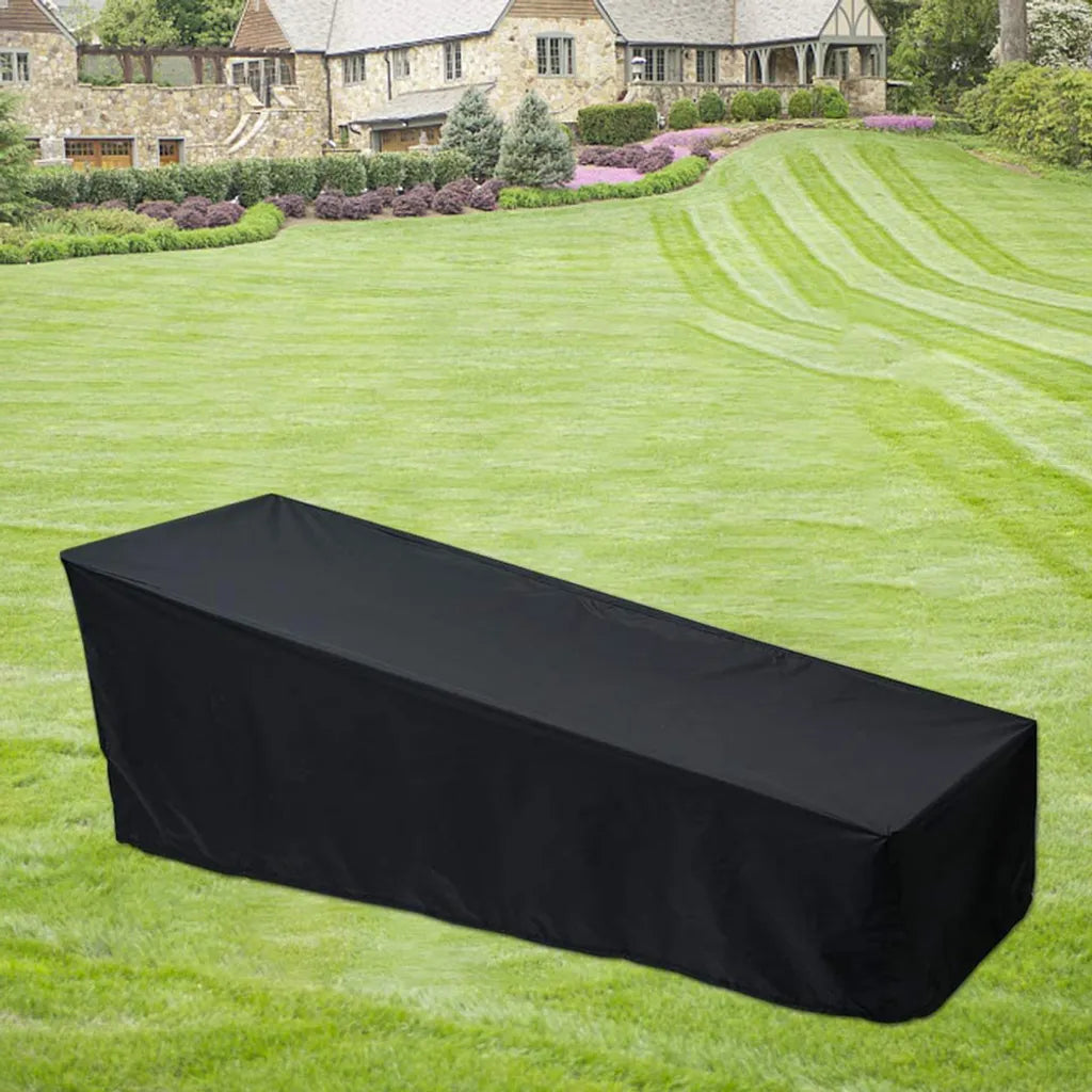  Sonnenliege Schutzhülle , Gartenliege Abdeckplane 210D /420D Oxford Wasserdicht, Winddicht, UV-Beständig Schutzhülle Für Sonnenliege Gartenmöbel Deckchair Liegestuhl