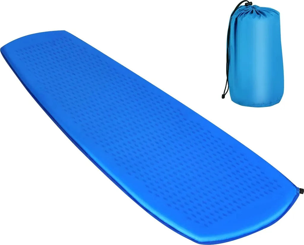  COSTWAY Camping Isomatte 200 X 65 Cm, Campingmatratze Selbstaufblasend, Schlafmatte Inklusive Tragetasche Ultraleicht, Feuchtigkeitsbeständig, Für Camping, Reisen Und Wandern