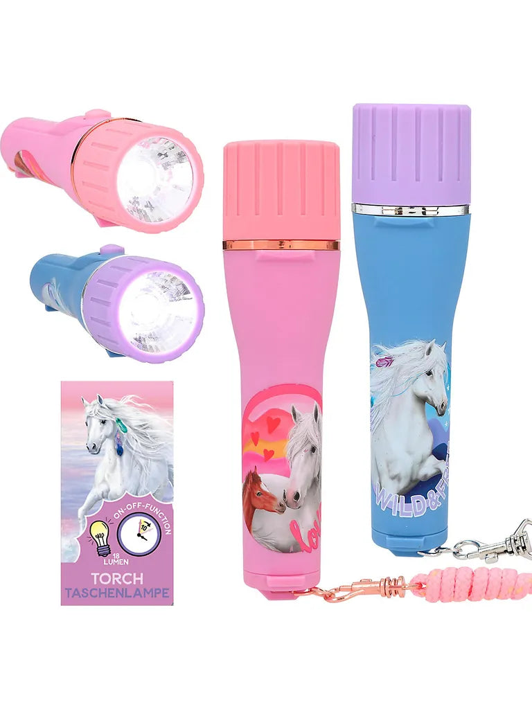  Depesche Multimedia Miss Melody Taschenlampe Mit Timer, 2-fach Sortiert Taschenlampen Pferde Leuchtmittel