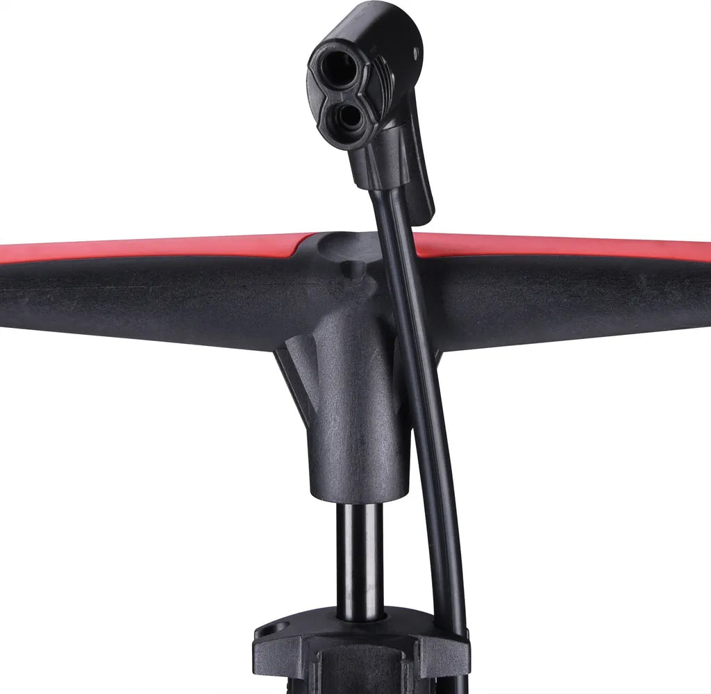 Monzana Standluftpumpe Inkl 3 Zusatzadapter 60/100 Cm Schlauch Luftpumpe Bis 7 Bar Für Fahrrad Auto Luftmatratze Motorrad , Model:12 Bar