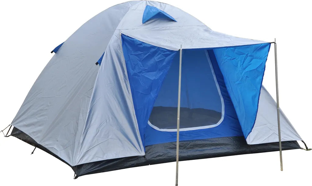  Iglu Zelt - 3 Personen - 210 X 210 X 130cm - Anthrazit/Blau