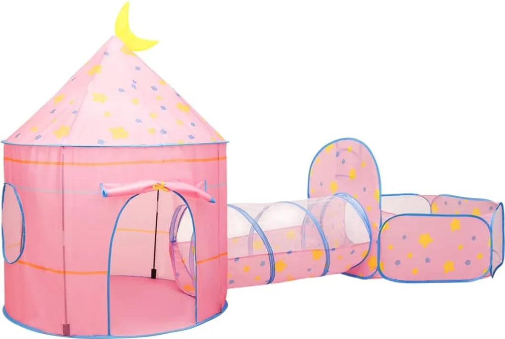  VidaXL Spielzelt Mit 250 Bällen Rosa 301x120x128 Cm