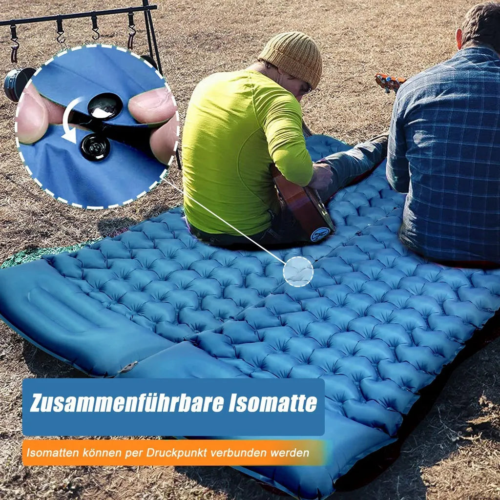  Freetoo Isomatte, Isomatte Ultraleicht, Isomatte Outdoor, Dicke Isomatten Camping Ultraleicht Mit Kissen Isomatte Selbstaufblare Schlafmatte, Wasserdichte & Faltbare