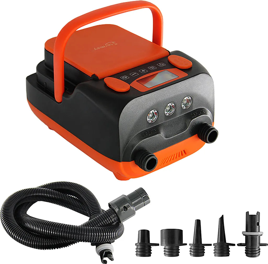  Wiederaufladbare Sup-Luftpumpe, 16 PSI 12 V Mit Akku, Stand-Up-Paddelbrett, Elektrische Pumpe, Inflator/Deflator, Tragbarer Luftkompressor Für Paddelboards, Boot, Kajak