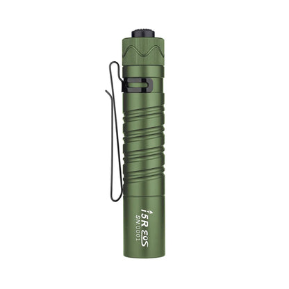  Olight I5R EOS Taschenlampe 350 Lumen Kalt Weiße LED 64 Meter Rechweite Und 37 Stunde Laufzeit Mit Heckschalter 1420mAh Batterie Per USB Wiederaufladbar Grün