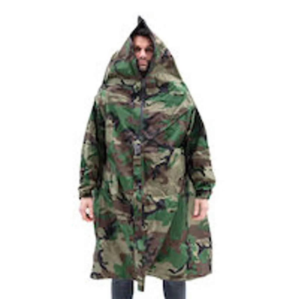 HELSPORT Fjellduk Pro - Poncho, Plane, Biwacksack Und Schutzunterkunft In Einem, Farbe:forest Camo