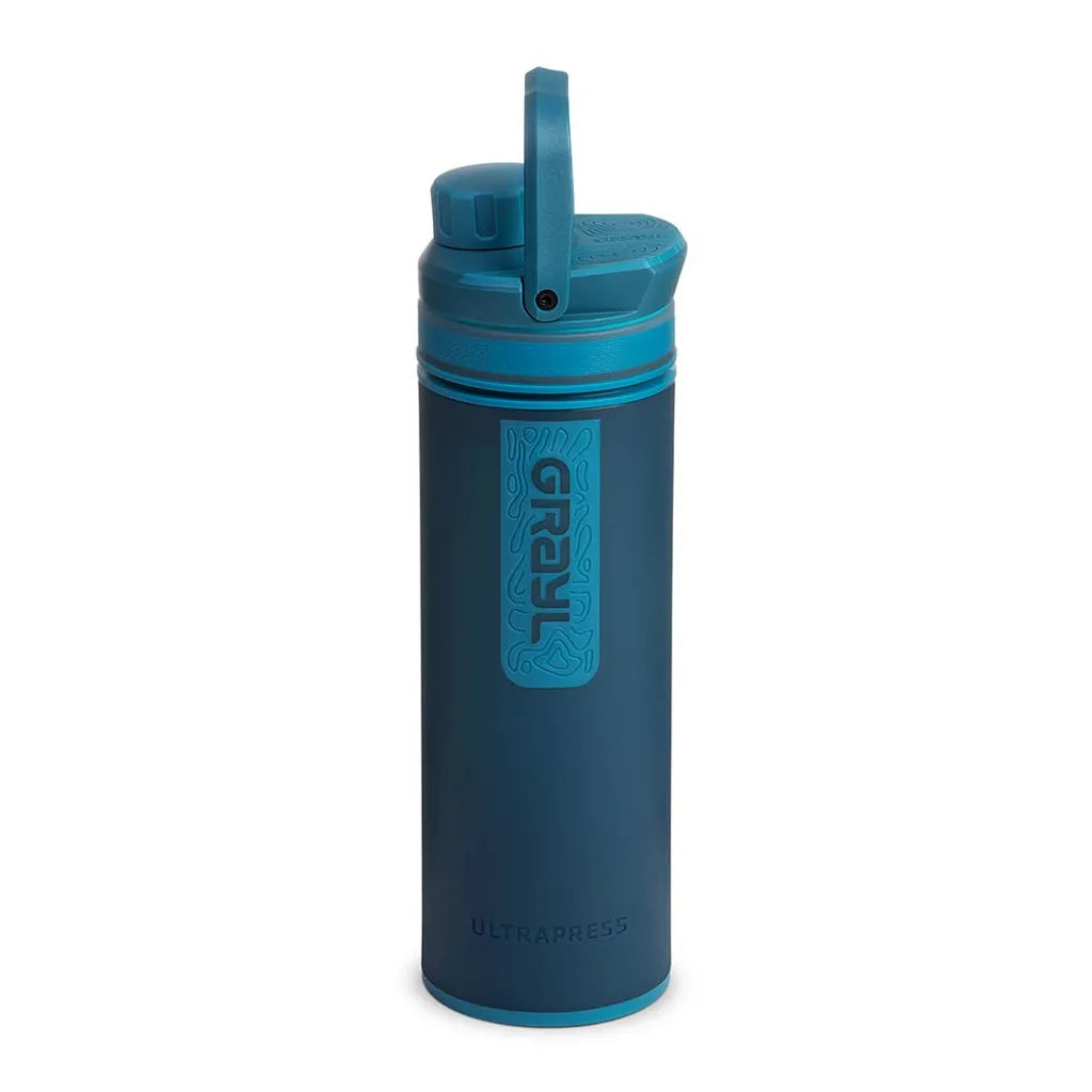  Grayl UltraPress Outdoor- & Reisewasserfilter, Forest Blue Mit 1 Ersatzfilter