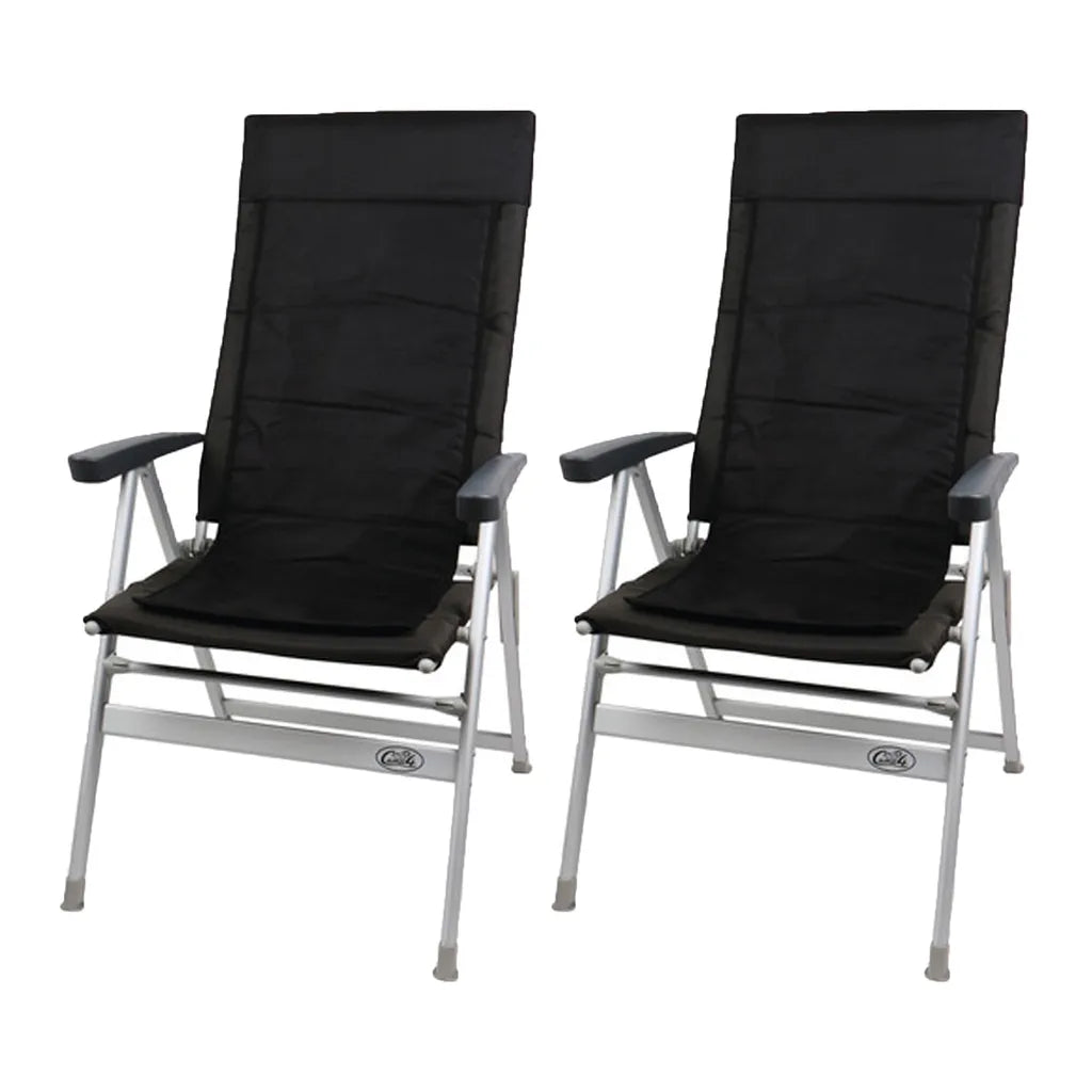  2 Stück Outchair Beheizbare Stuhlauflage, Universal, 120x42cm, Akku + Ladegerät, Heizmatte Camping Outdoor