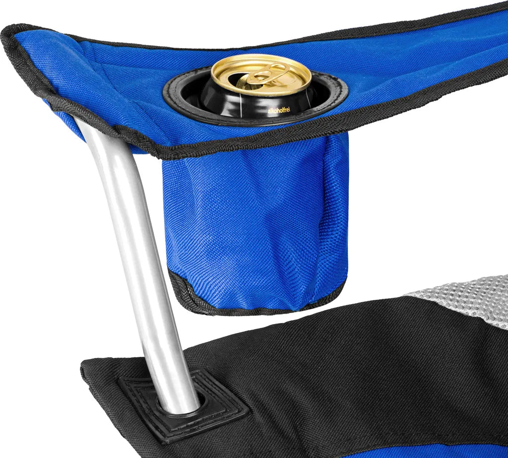  Tectake 2 Campingstühle Mit Polsterung - Blau