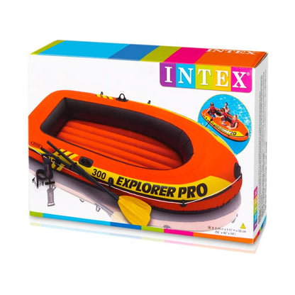  INTEX Explorer Pro 300 Set Aufblasbares Boot Mit Ruder Und Pumpe 58358NP