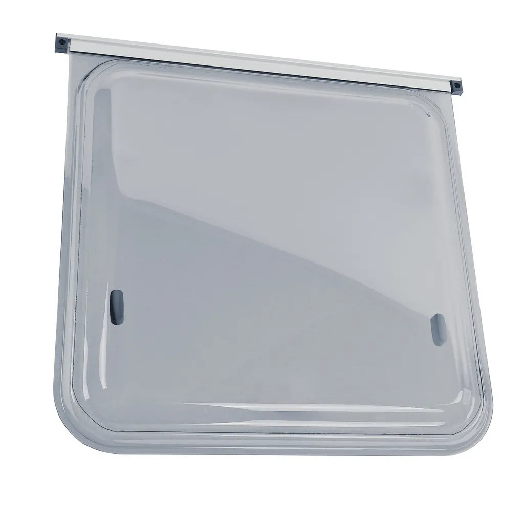  Wohnwagen Seitenfenster 50x50cm | Kederbefestigung | Inkl Aussteller | Anthrazit