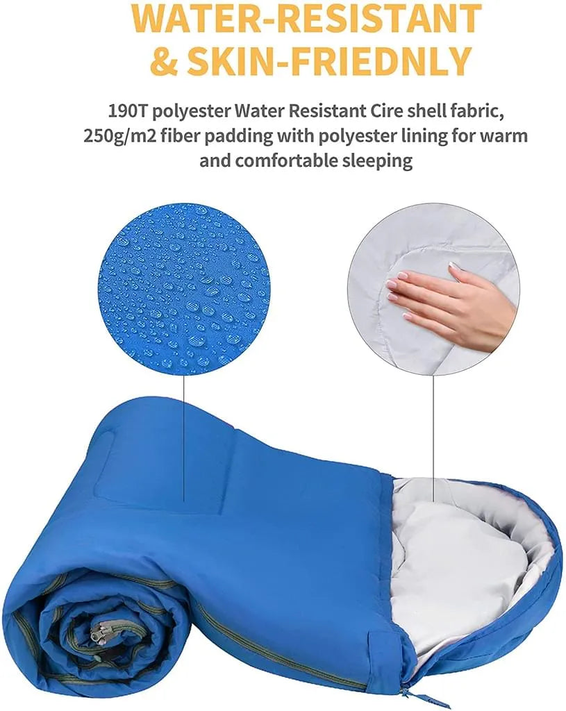  Outdoor-Schlafsack - 210 Cm Schlafsack, 5°C, Kompakter Outdoor-Schlafsack Für Camping, Wandern Und Bergsteigen
