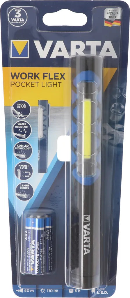  Varta Work Flex Pocket Light 3AAA Mit Batt.