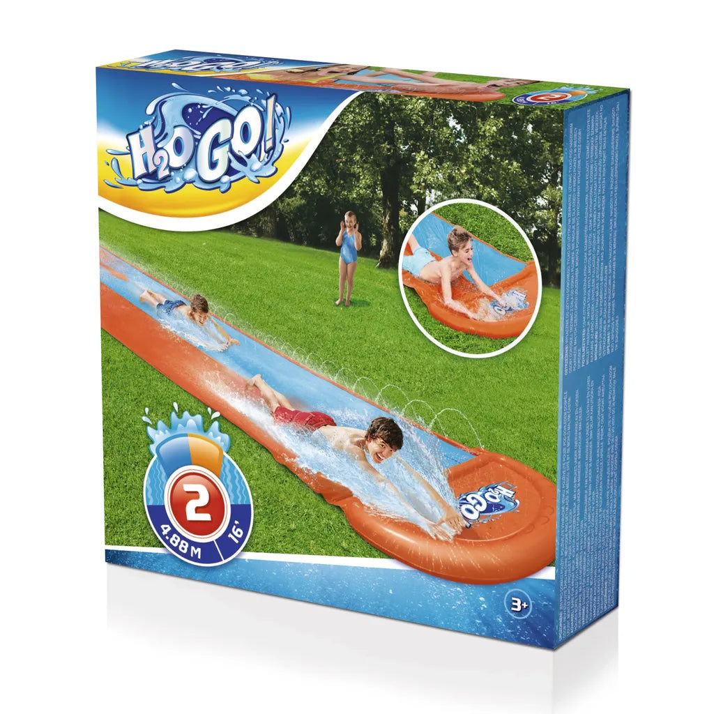  Bestway Sport Bestway® H2OGO!® 2-Personen -Wasserrutsche 488 X 138 Cm Wasserspielzeug Wasserspaß Auswahloutd Lagerverkauf Outdoorauswahl Auswahloutdoor