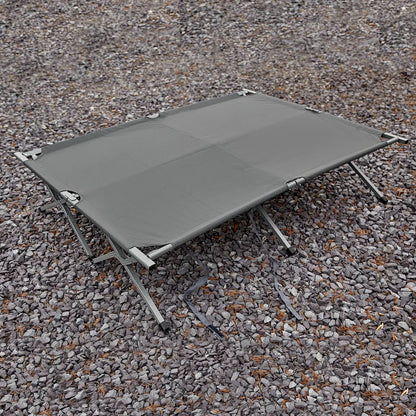  SoBuy OGS60-L-HG Feldbett Mit Zelt Feldbett 4in1-Zelt Mit Campingliege Schlafsack Wurfzelt Matratze Und Zubehör Zelt 2 Personen 2 Mann Zelt