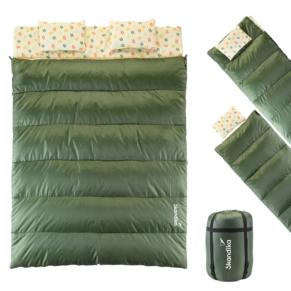 Skandika Deckenschlafsack Iceland Double, Dunkelgr