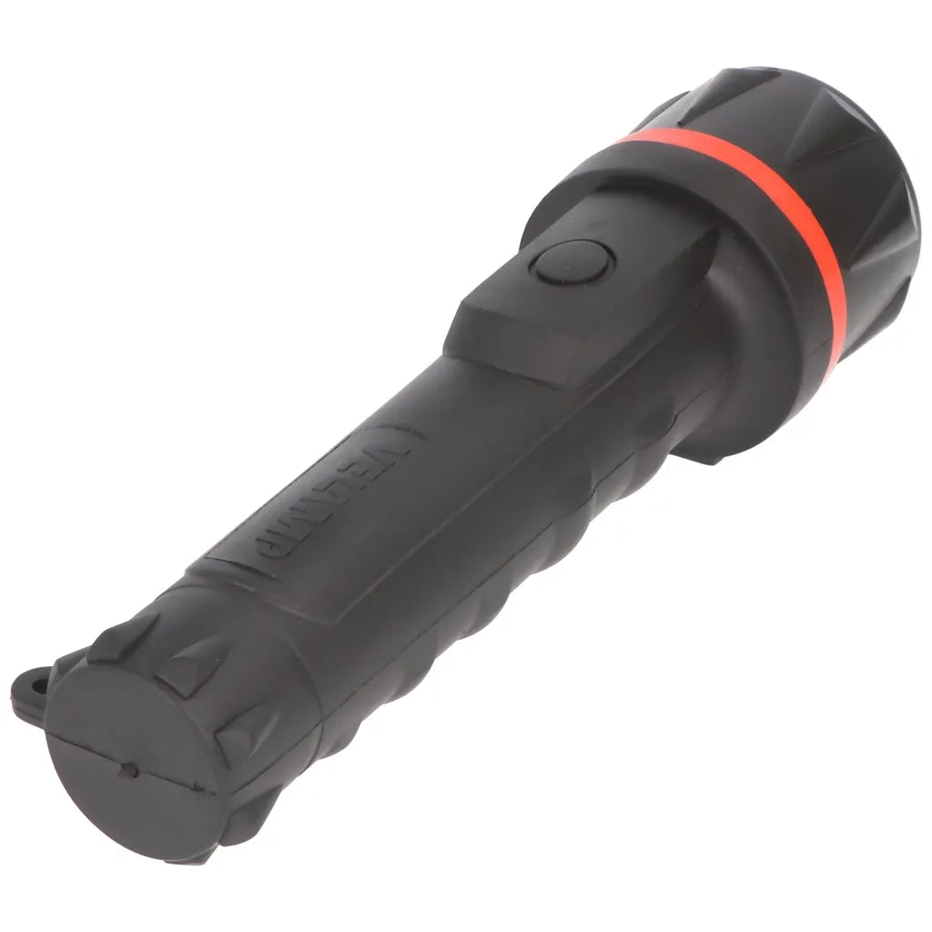  Velamp LED Gummi-Taschenlampe, 3 LEDs, Wasserdicht, Mit Tragesenkel, Lieferung Ohne Batterien