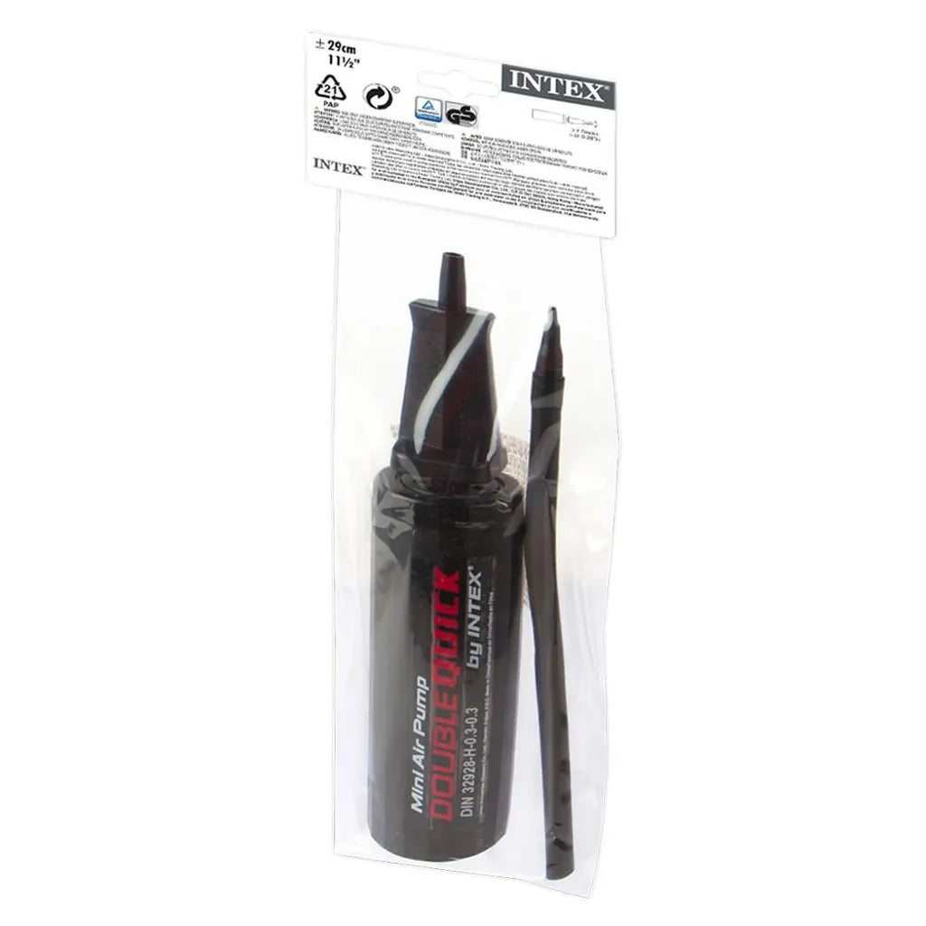  Intex Doppelhub Luftpumpe Double Quick Mini 29cm 6.7mm Ventil