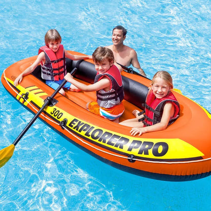  INTEX Explorer Pro 300 Set Aufblasbares Boot Mit Ruder Und Pumpe 58358NP