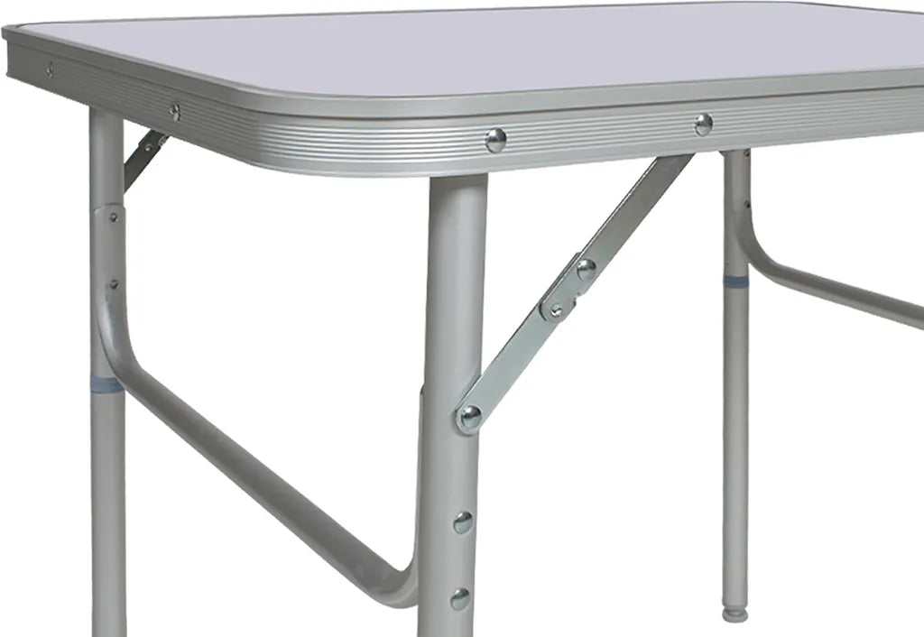  Tectake Camping Klapptisch Aus Aluminium 75x55x68cm - Grau
