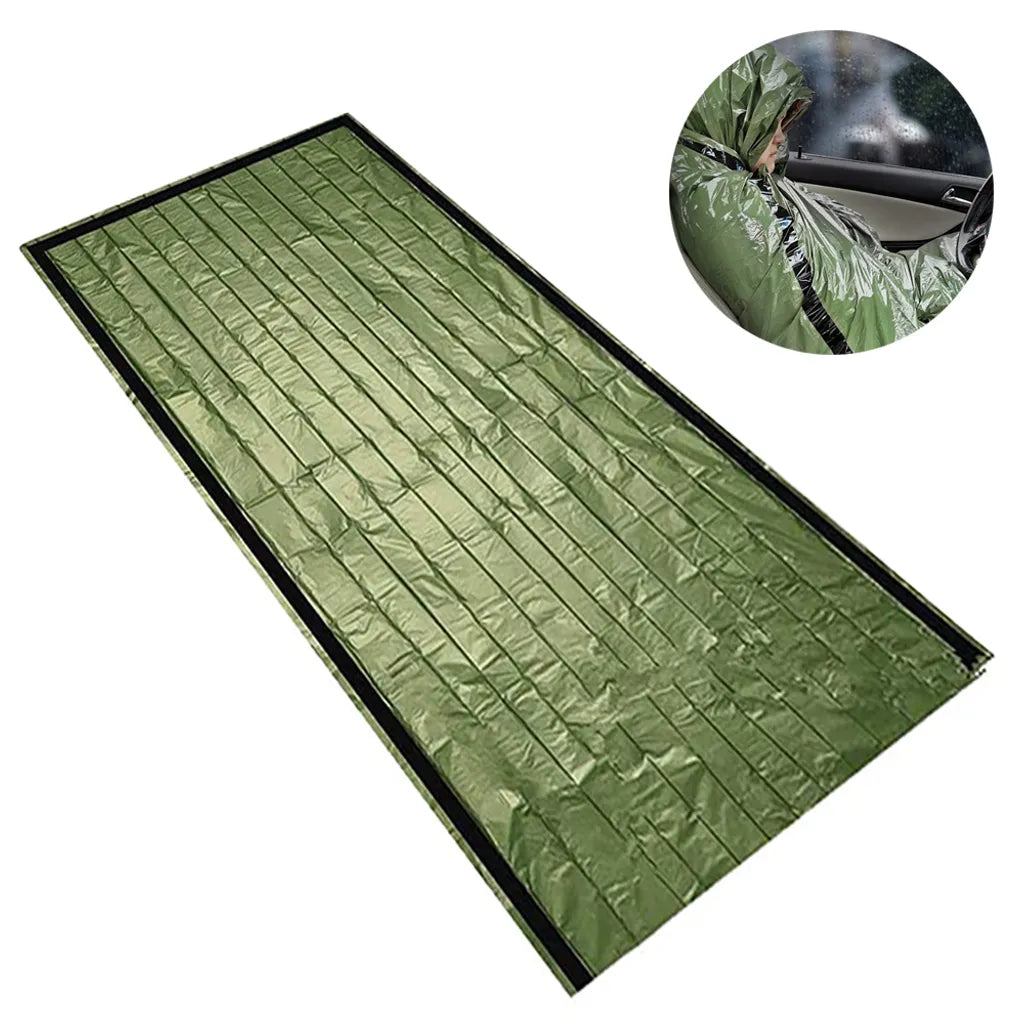  Notfall Überleben Schlafsack, Survival Biwak Sack Erste Hilfe Rettungsdecken Wasserdicht Notfalldecke Ultraleicht Hitzeabweisend Kälteschutz Für Outdoor Camping Wandern