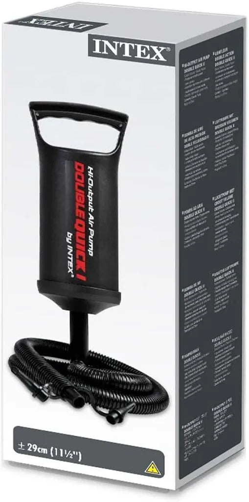  Intex Doppelhub Luftpumpe Double Quick I 29cm 3 Adapter 6.7/8.5/18mm