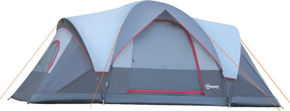  Outsunny Zelt Für 5-6 Personen, Campingzelt Mit Heringen, Tunnelzelt, Kuppelzelt, Polyester, Grau, 4,55 X 2,3 X 1,8 M