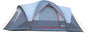  Outsunny Zelt Für 5-6 Personen, Campingzelt Mit Heringen, Tunnelzelt, Kuppelzelt, Polyester, Grau, 4,55 X 2,3 X 1,8 M