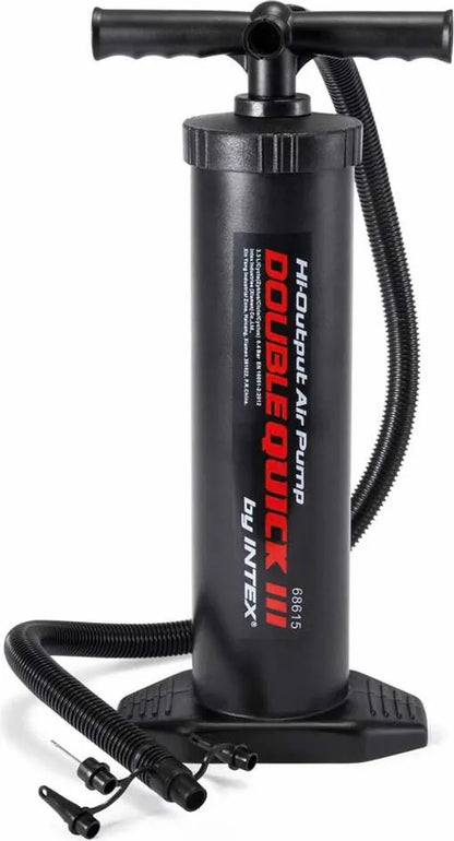 Intex Doppelhub Luftpumpe Double Quick III 2mm (Nadel) / 6,7mm / 8,5mm / 18mm