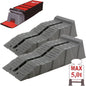  Fiamma Jumbo Stufenkeile, Auffahr-Keil 2er Set - Bis 5000 Kg, 58 X 6/11 X 14 Cm Für Wohnwagen Oder Wohnmobil