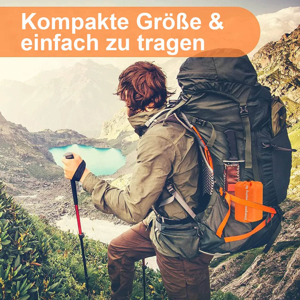  Notfall,Schlafsack,Ultraleicht,,wasserdicht,,Thermo-Überlebens-Bivy-Sack,,Überlebens-Unterschlupf,,Notfalldecke,für,Camping