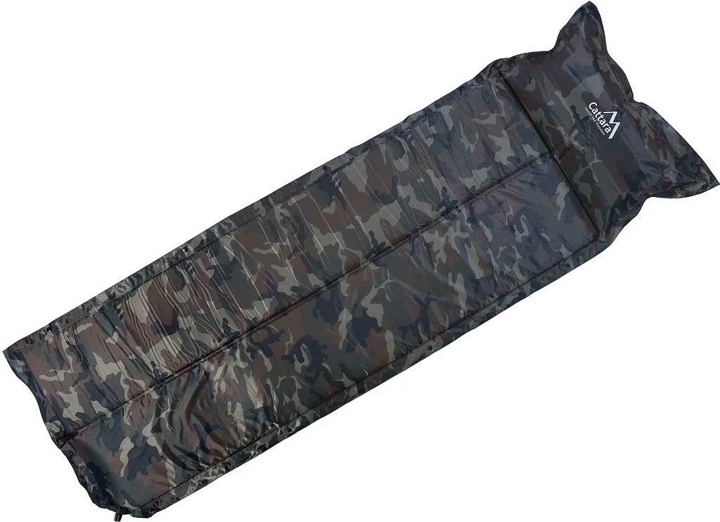  Cattara 13322 - Selbstaufblasbare Isomatte 183x58x2,5cm Mit Kissen NAVY