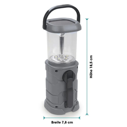  EASYmaxx Akku-Lampe Mit Radio - Lädt über Solar, Kurbel Und USB