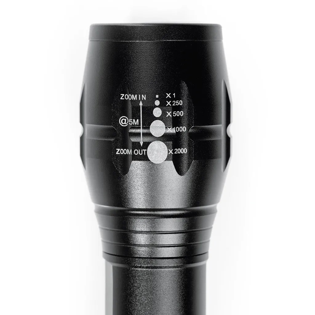  EASYmaxx LED Security Funktions Taschenlampe Sicherheit Bis 150m Metallgehäuse