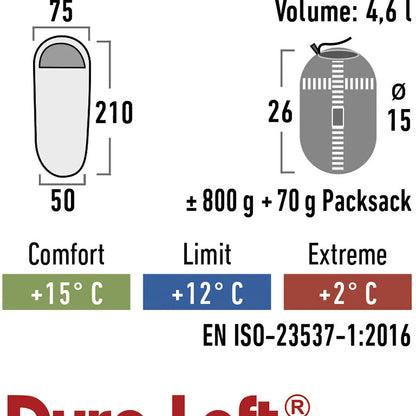  High Peak Schlafsack Lite Pak 800 23260