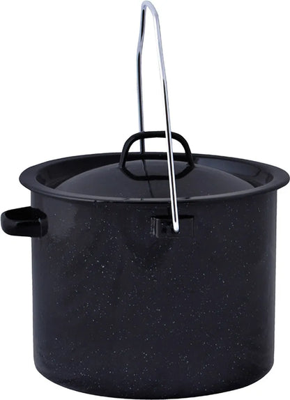  Esschert Design Outdoor Kochset - 4 Teilig (Bratpfanne ø 25.4 Cm, Topf Mit Griff 1,9 L. ø 18,4 Cm, Topf Mit Henkel 3,3 L. ø 19 Cm, Kaffekanne 1,9 L. (für 8 Tassen) ø 16 Cm); FF215