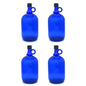  4er-Set Glasballon Aus Blauglas 2 Liter Inkl. Schraubverschluss