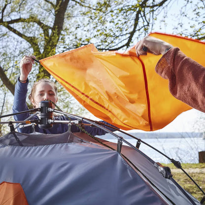  Where Tomorrow Pop Up Familienzelt Wurfzelt 3 Personen Zelt Camping Festival Blau 220 X 220 X 130 Cm