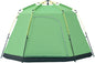  Outsunny Camping Zelt 6 Personen Zelt Familienzelt Kuppelzelt PU2000mm Einfache Einrichtung Für Familien Trekking Festival Stahl Glasfaser Grün 320 X 320 X 180 Cm